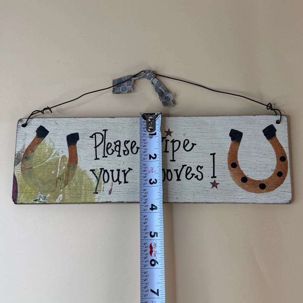 Rustic Brown and Cream Wall Sign